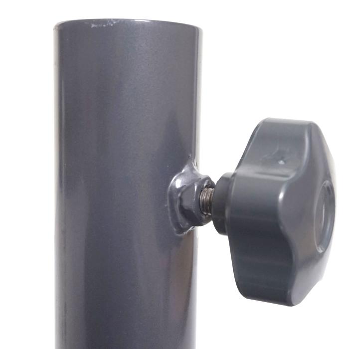 Sonnenschirmstnder HWC-A33, Schirmstnder Sonnenschirmfu Sonnenschirmhalter, rollbar, Metall, 22kg  69cm ~ grau