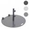 Sonnenschirmstnder HWC-A33, Schirmstnder Sonnenschirmfu Sonnenschirmhalter, rollbar, Metall, 22kg  69cm ~ grau