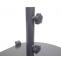 Sonnenschirmstnder HWC-A33, Schirmstnder Sonnenschirmfu Sonnenschirmhalter, rollbar, Metall, 22kg  69cm ~ grau