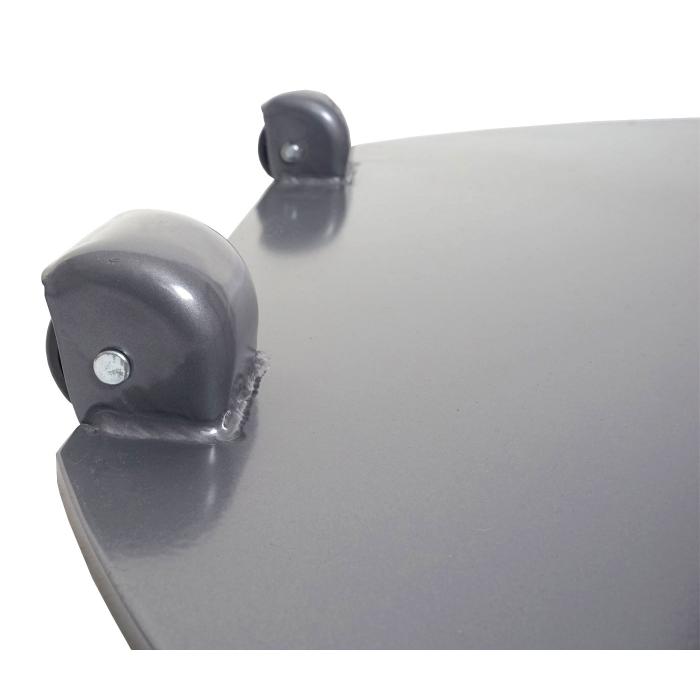 Sonnenschirmstnder HWC-A33, Schirmstnder Sonnenschirmfu Sonnenschirmhalter, rollbar, Metall, 22kg  69cm ~ grau