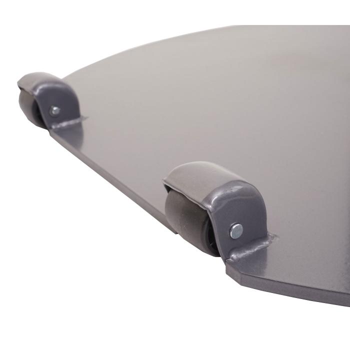 Sonnenschirmstnder HWC-A33, Schirmstnder Sonnenschirmfu Sonnenschirmhalter, rollbar, Metall, 22kg  69cm ~ grau