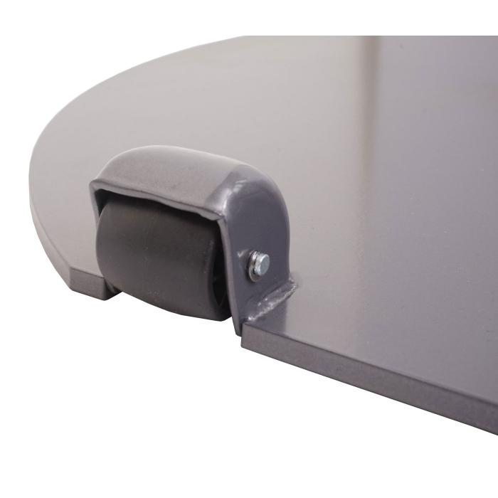 Sonnenschirmstnder HWC-A33, Schirmstnder Sonnenschirmfu Sonnenschirmhalter, rollbar, Metall, 22kg  69cm ~ grau