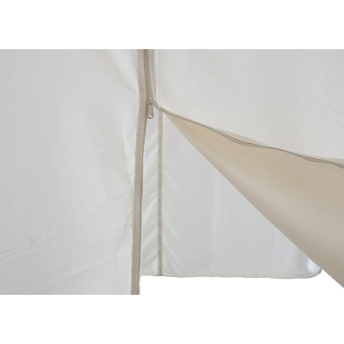 4er-Set Seitenwand fr Pergola HWC-A22, Ersatzseitenwand Pavillon, 3x3m Polyester ~ creme