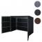 Mlltonnenverkleidung HWC-J29, Mlltonnenbox fr Mllcontainer 660-770L, WPC Metall 172x213x112cm ~ anthrazit