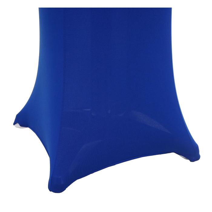 Set Stehtisch + Stehtischhusse HWC-J30, Bistrotisch Tischhusse, klappbar hhenverstellbar  60cm ~ Husse blau
