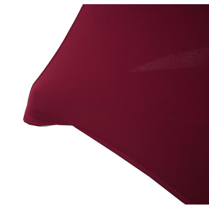 Set Stehtisch + Stehtischhusse HWC-J30, Bistrotisch Tischhusse, klappbar hhenverstellbar  60cm ~ Husse bordeaux-rot