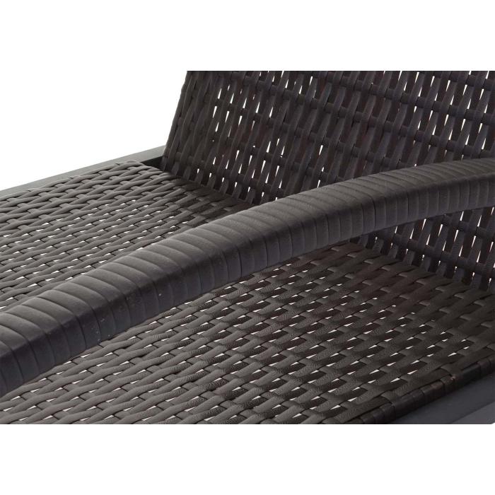2er-Set Sonnenliege HWC-E27, Relaxliege Gartenliege, Poly-Rattan ~ braun, Kissen creme-beige