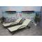 2er-Set Sonnenliege HWC-E27, Relaxliege Gartenliege, Poly-Rattan ~ braun, Kissen creme-beige
