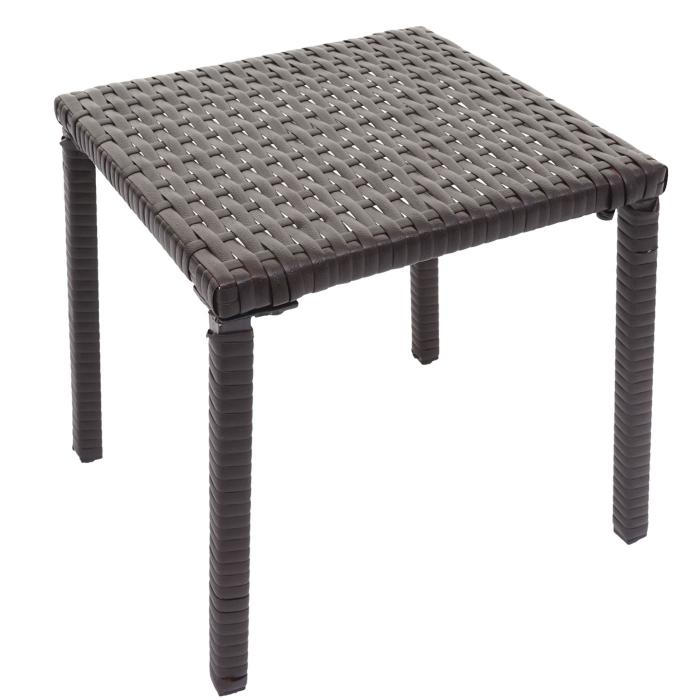 2er-Set Sonnenliege HWC-E27, Relaxliege Gartenliege, Poly-Rattan ~ braun, Kissen creme-beige