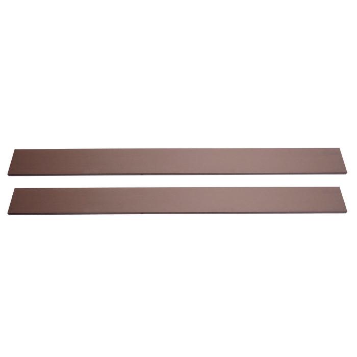 4er Set Latten fr WPC-Sichtschutz Sarthe, Bretter Windschutz, ca. 1qm ~ 180cm, braun