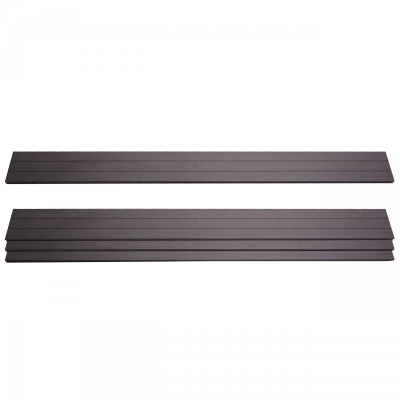 4er Set Latten fr WPC-Sichtschutz Sarthe, Bretter Windschutz, ca. 1qm ~ 180cm, anthrazit