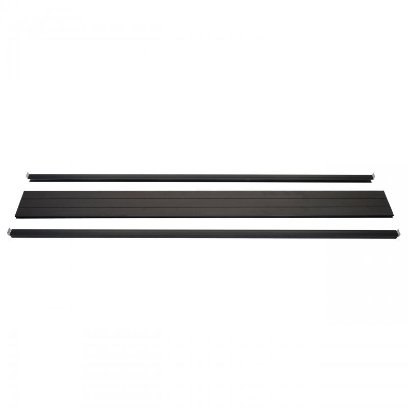 Abschluss-Set fr WPC-Sichtschutz Sarthe, Abschlussprofil Windschutz, WPC-Pfosten ~ 180cm, anthrazit