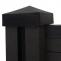 Abschluss-Set fr WPC-Sichtschutz Sarthe, Abschlussprofil Windschutz, WPC-Pfosten ~ 180cm, anthrazit