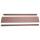 Abschluss-Set fr WPC-Sichtschutz Sarthe, Abschlussprofil Windschutz, Alu-Pfosten ~ 90cm, braun