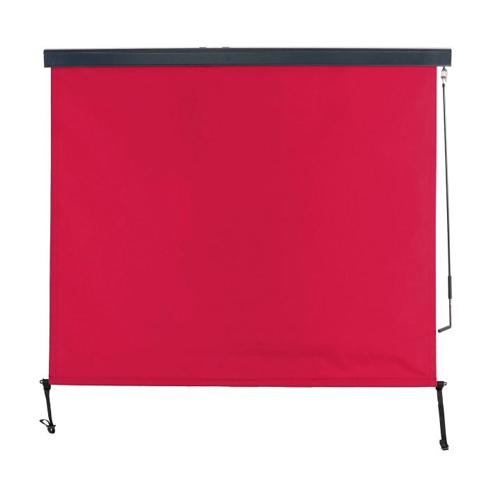 Vertikalmarkise HWC-F42, Senkrechtmarkise Sichtschutz Auenrollo Rollo, UV-Schutz 50 Stoff ~ 250x180cm, bordeaux-rot