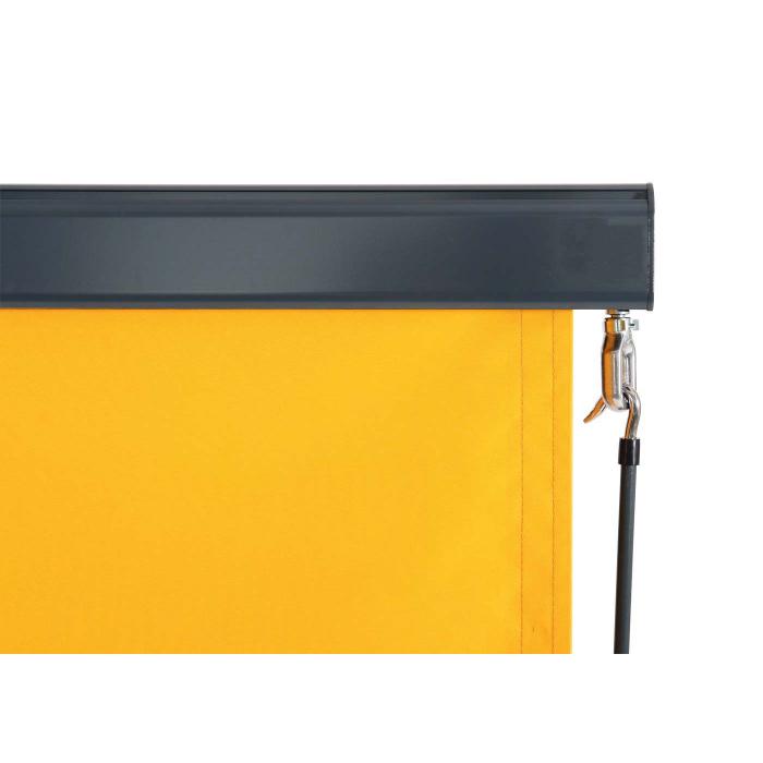 Vertikalmarkise HWC-F42, Senkrechtmarkise Sichtschutz Auenrollo Rollo, UV-Schutz 50 Stoff ~ 250x180cm, gelb