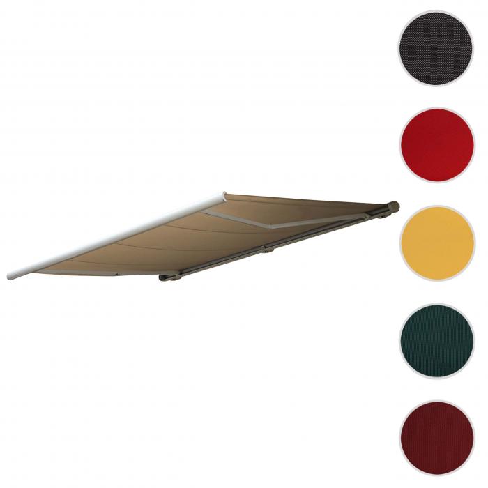 Ersatz-Bezug fr Markise T123, Vollkassette Ersatzbezug Sonnenschutz 4,5x3m ~ Polyester creme