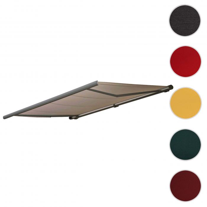 Ersatz-Bezug fr Markise T122, Vollkassette Ersatzbezug Sonnenschutz 4x3m ~ Polyester sand