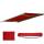 Ersatz-Bezug fr Markise T123, Vollkassette Ersatzbezug Sonnenschutz 4,5x3m ~ Polyester bordeaux-rot