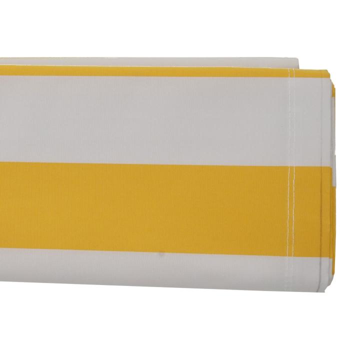 Ersatz-Bezug fr Markise T123, Vollkassette Ersatzbezug Sonnenschutz 4,5x3m ~ Polyester gelb-wei