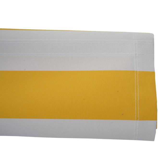 Ersatz-Bezug fr Markise T122, Vollkassette Ersatzbezug Sonnenschutz 4x3m ~ Acryl gelb-wei