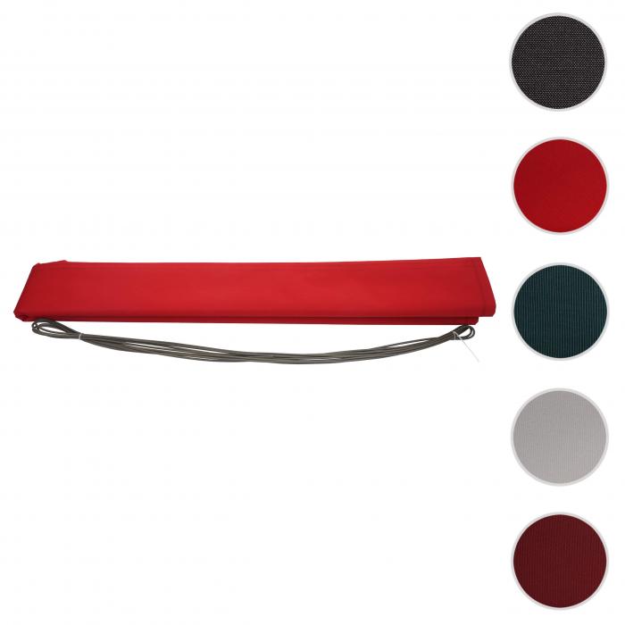 Ersatz-Bezug fr Markise HWC-H27, Vollkassette Ersatzbezug Sonnenschutz 6x3m ~ Polyester bordeaux-rot