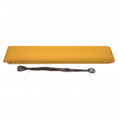 Bezug für Markise HWC-H27, Vollkassette Ersatzbezug Sonnenschutz 6x3m ~ Polyester gelb