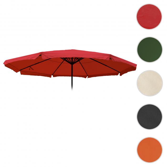 Ersatz-Bezug fr Sonnenschirm Meran Pro, Gastronomie Marktschirm mit Volant  5m, Polyester ~ bordeaux