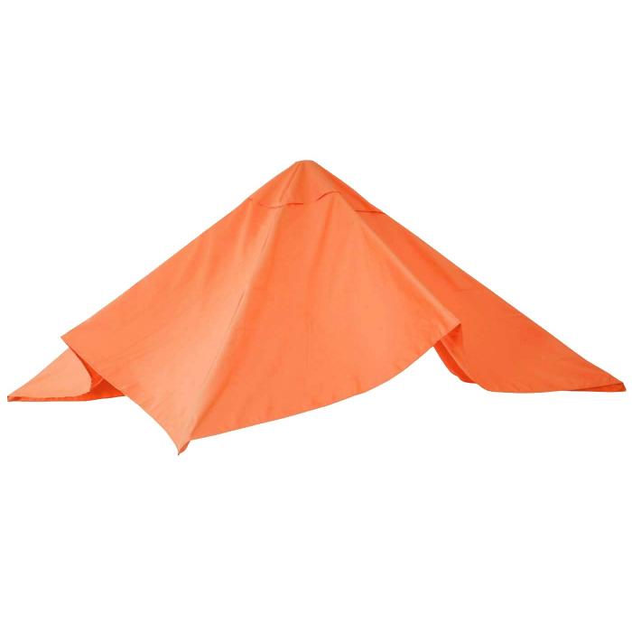 Ersatz-Bezug fr Luxus-Ampelschirm HWC-A96, Sonnenschirmbezug, 3,5x3,5m (4,95m) Polyester 4kg ~ terracotta