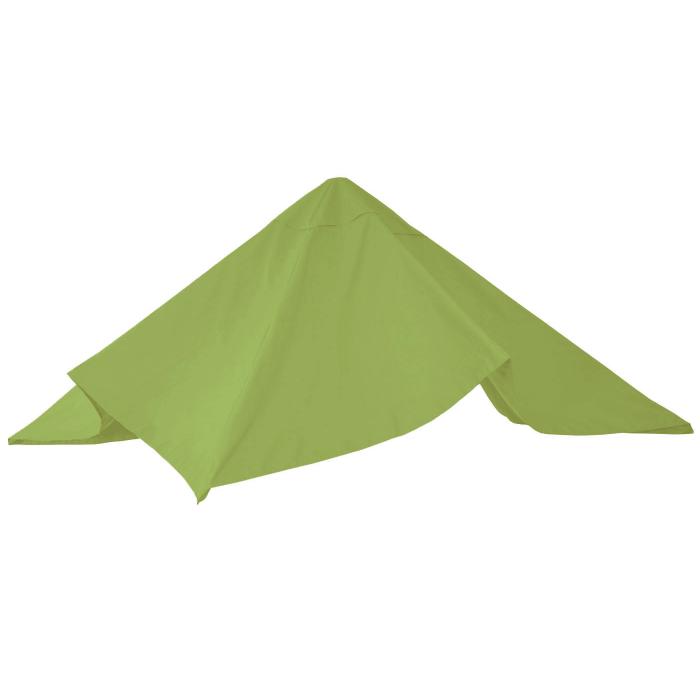 Ersatz-Bezug fr Luxus-Ampelschirm HWC-A96, Sonnenschirmbezug, 3,5x3,5m (4,95m) Polyester 4kg ~ hellgrn