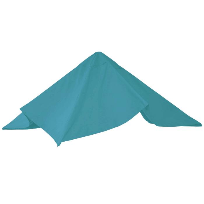 Ersatz-Bezug fr Luxus-Ampelschirm HWC-A96, Sonnenschirmbezug Ersatzbezug, 3x4m (5m) Polyester 3,5kg ~ trkis