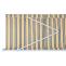Alu-Markise HWC-E49, Gelenkarmmarkise Sonnenschutz 2,5x2m ~ Polyester grau-gelb gestreift