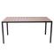 Gartentisch HWC-F90, Tisch Bistrotisch, WPC-Tischplatte 160x90cm ~ hellbraun