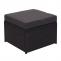 Poly-Rattan Garnitur HWC-J34, Balkon-/Garten-/Lounge-Set Sitzgruppe Sofa, Staufach ~ schwarz, Kissen dunkelgrau
