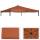 Ersatzbezug fr Dach Pergola Pavillon Cadiz 4x4m ~ terracotta-braun