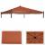 Ersatzbezug fr Dach Pergola Pavillon Cadiz 4x4m ~ terracotta-braun