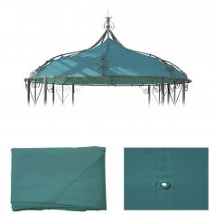 Ersatzbezug fr Dach Pergola Pavillon Almeria  3m ~ trkis