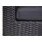 3in1-Garnitur HWC-J37, Garten-/Lounge-Set Sonneninsel, Spun Poly Poly-Rattan MVG ~ anthrazit, Kissen dunkelgrau