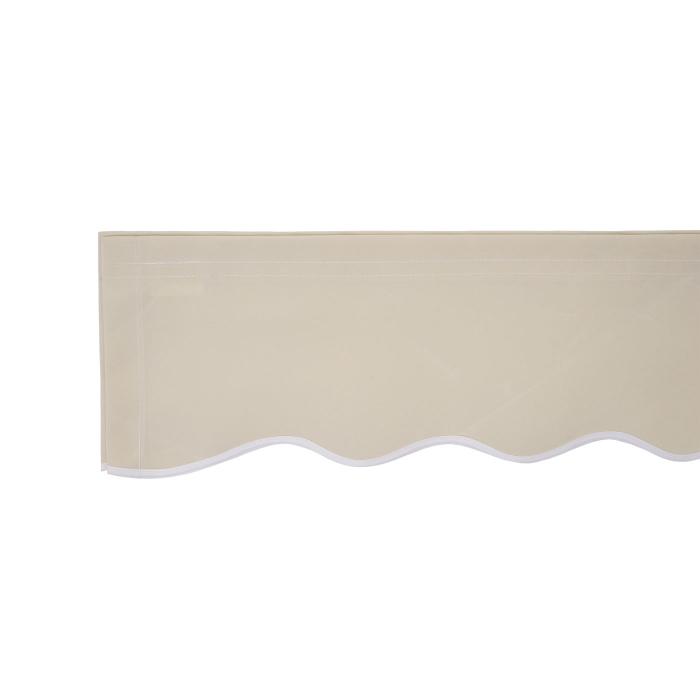 Ersatz-Bezug fr Markise T792, Gelenkarmmarkise Ersatzbezug Sonnenschutz, 5x3m ~ Polyester creme