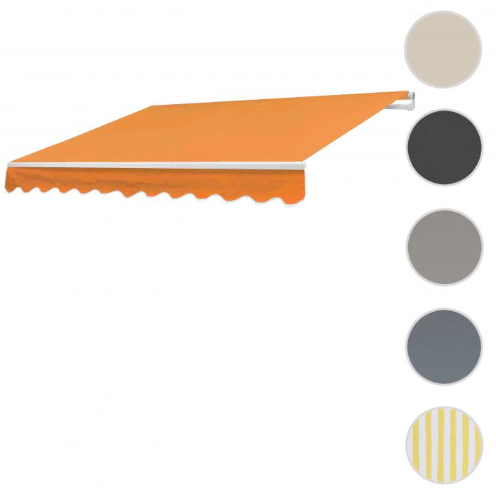 Ersatz-Bezug fr Markise T791, Gelenkarmmarkise Ersatzbezug Sonnenschutz, 4,5x3m ~ Polyester terracotta