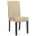 Esszimmerstuhl Littau, Kchenstuhl Stuhl, Leder ~ creme, dunkle Beine