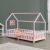 Kinderbett HLO-PX183 90x200 cm mit Rausfallschutz ~ Rosa / Weiß