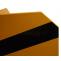 2er-Set Rammschutz HWC-J50, Anfahrschutz Eckschutz, mit Bolzenanker Metall L-Form 40x18cm gelb-schwarz