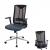 Bürostuhl HWC-J53, Drehstuhl Schreibtischstuhl, ergonomisch Kunstleder ~ blau-grau