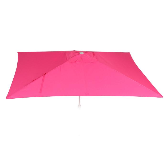 Ersatz-Bezug fr Sonnenschirm N23, Sonnenschirmbezug Ersatzbezug, 2x3m rechteckig Stoff/Textil 4,5kg UV 50+ ~ pink