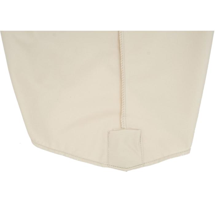 Ersatz-Bezug fr Deluxe Ampelschirm HWC-D14, Sonnenschirmbezug rund  3m ~ creme ohne Flap