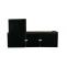 Retourenware | Ecksofa HWC-J59, Couch Sofa mit Ottomane links, Made in EU, wasserabweisend 295cm ~ Kunstleder grau-braun
