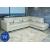 Ecksofa HWC-J58, Couch Sofa mit Ottomane rechts, Made in EU, wasserabweisend ~ Stoff/Textil sand-braun