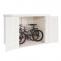 2er-Fahrradgarage HWC-H63b, Fahrradbox Gerteschuppen Gertehaus, abschliebar 155x205x107cm ~ wei