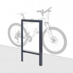 Fahrradbügel HWC-J74 Fahrradständer Anlehnbügel, verzinkter Karbonstahl Outdoor-pulverbeschichtet 115x60x6cm ~ anthrazit